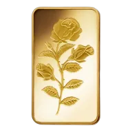 1oz PAMP Gold Bar - Rosa
