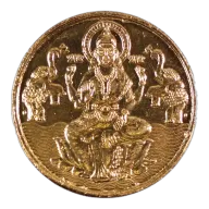 India GRT Jewelers 40 Gram Gold Lakshmi Round