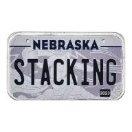 Nebraska License Plate - Stacking Across America 1oz Silver Bar