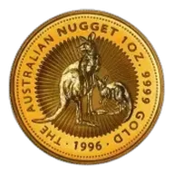 1996 Gold 1 oz Kangaroo Nugget $100 Perth Mint Bullion Coin