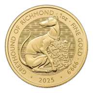 2025 UK Tudor Beasts Greyhound of Richmond 1oz Gold Coin