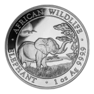 Pre-Owned 1 oz Somalia Elephant Silver Coin