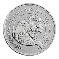 Pre-Owned UK The Lion and The Eagle 1oz Silver Coin - Mixed Dates - VAT Free