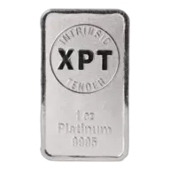 1oz Platinum Mint Bar - Intrinsic Tender