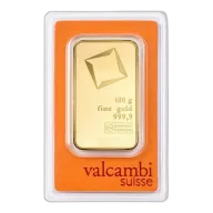 100 Gram Valcambi Suisse Gold Bar - Minted