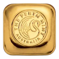 1 oz Gold Perth Mint Cast Bar