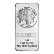 SilverTowne 10 oz Silver Bar - Buffalo Design