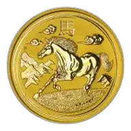 2014 'Year of the Horse' Perth Mint 2 oz Gold Bullion Coin - Pre-Owned
