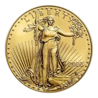 2022 $25 American Gold Eagle 1/2 oz Brilliant Uncirculated