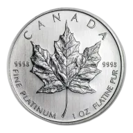 1oz Platinum Maple Leaf Coin (99.99%)