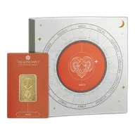 Zodiac Aries 5g Gold Bullion Minted Bar With Gift Box
