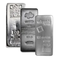VAT-Free 100 Ounce Silver Bar