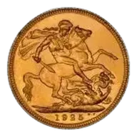 1925 Gold Sovereign George V Sydney