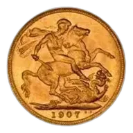 1907 Gold Sovereign Edward VII Melbourne