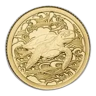 2025 Pitcairn Islands 1/2 gram Gold Ocean Wonders: Turtle
