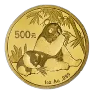 2007 1 oz Gold Panda 500 Yuan Bullion Coin