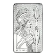 Ten Ounce Britannia Silver Minted Bar