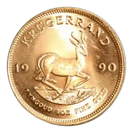 South Africa Gold Krugerrand 1 Ounce 1990