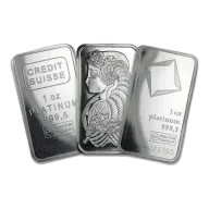 1 Oz Platinum Bar (Random Brand) W Assay