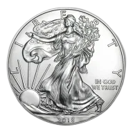 2018 1 oz American Silver Eagle BU