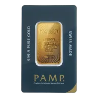1oz Gold Minted Bar In Packaging