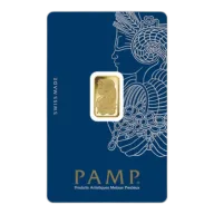 PAMP 2.5g Gold Minted Fortuna Bar