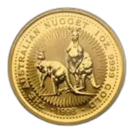 1998 Australia 1 oz Gold Nugget BU