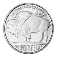 1 oz Pre Owned Silver Buffalo Coin - .999 AG - US Mint