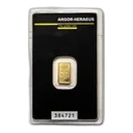 1 gram Gold Bar - Argor-Heraeus (In Assay)