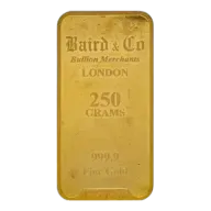 250g Gold Bar Baird & Co - Pre-Owned