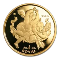 Gibraltar Half Ounce Gold Royal Cherub 2001