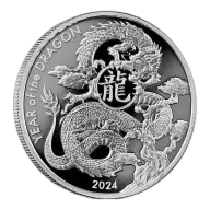 2024 Silver 1 oz Asahi Lunar Dragon Round