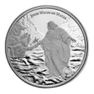 2026 Niue 1 oz Silver Wonders of Christ: Walking on Water BU