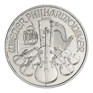 Austria Platinum Philharmonic (1 oz) 100 Euro - BU - Random Date
