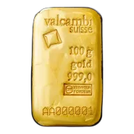 100g Valcambi Gold Bar