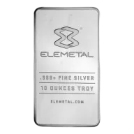 Elemetal 10 Oz Silver Bar