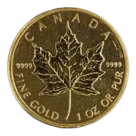 Pre-Owned 1 oz Maple Leaf Gold Coin