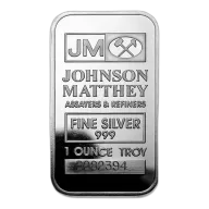 Johnson Matthey 1 Oz Silver Bar - Any Type