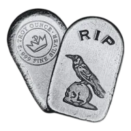 2 oz Monarch Precious Metals Silver Bar