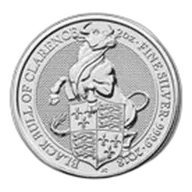 2018 Great Britain 2 oz Silver Queen's Beasts The Bull