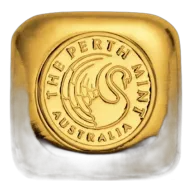 1 oz Perth Mint Gold Cast Bar 999.9