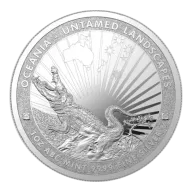 1oz ABC Fine Silver 999.9 Untamed Landscapes "CROCODILE" Coin (Loose)
