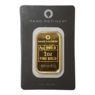 1 Oz Gold Bar - Rand Refinery (In Assay Card)