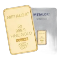 Metalor 5g Gold Bar