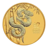 2025 1/2oz Australian Perth Mint Gold Lunar Series III: Year of the Snake