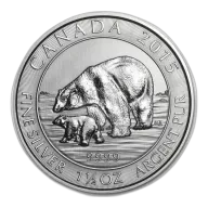 1.5 oz Polar Bear Silver Coin