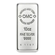 10 oz OMC Silver Bar (99.99%)