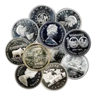 80% Silver Canadian Dollar - PL/BU (1958-1967)