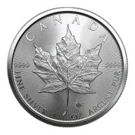 2020 1 oz Canadian Silver Maple Leaf Coin BU