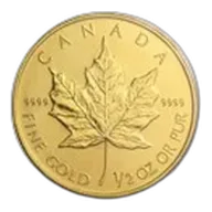 2005 Canada 1/2 oz Gold Maple Leaf BU